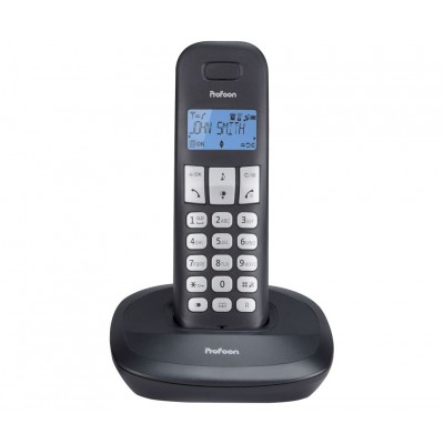 PROFOON PDX-1120 Conjunto DUO de teléfonos inalámbricos DECT-GAP con agenda telefónica, gran autonomía