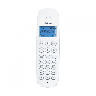 PROFOON PDX-300AE Teléfono inalámbrico DECT-GAP color Blanco