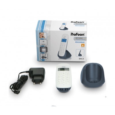 PROFOON PDX-300AE Teléfono inalámbrico DECT-GAP color Blanco