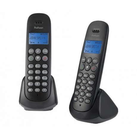 PROFOON PDX-300 DUO Conjunto de dos teléfonos inalámbricos DECT-GAP