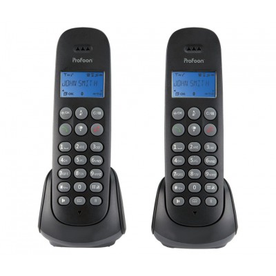 PROFOON PDX-300 DUO Conjunto de dos teléfonos inalámbricos DECT-GAP