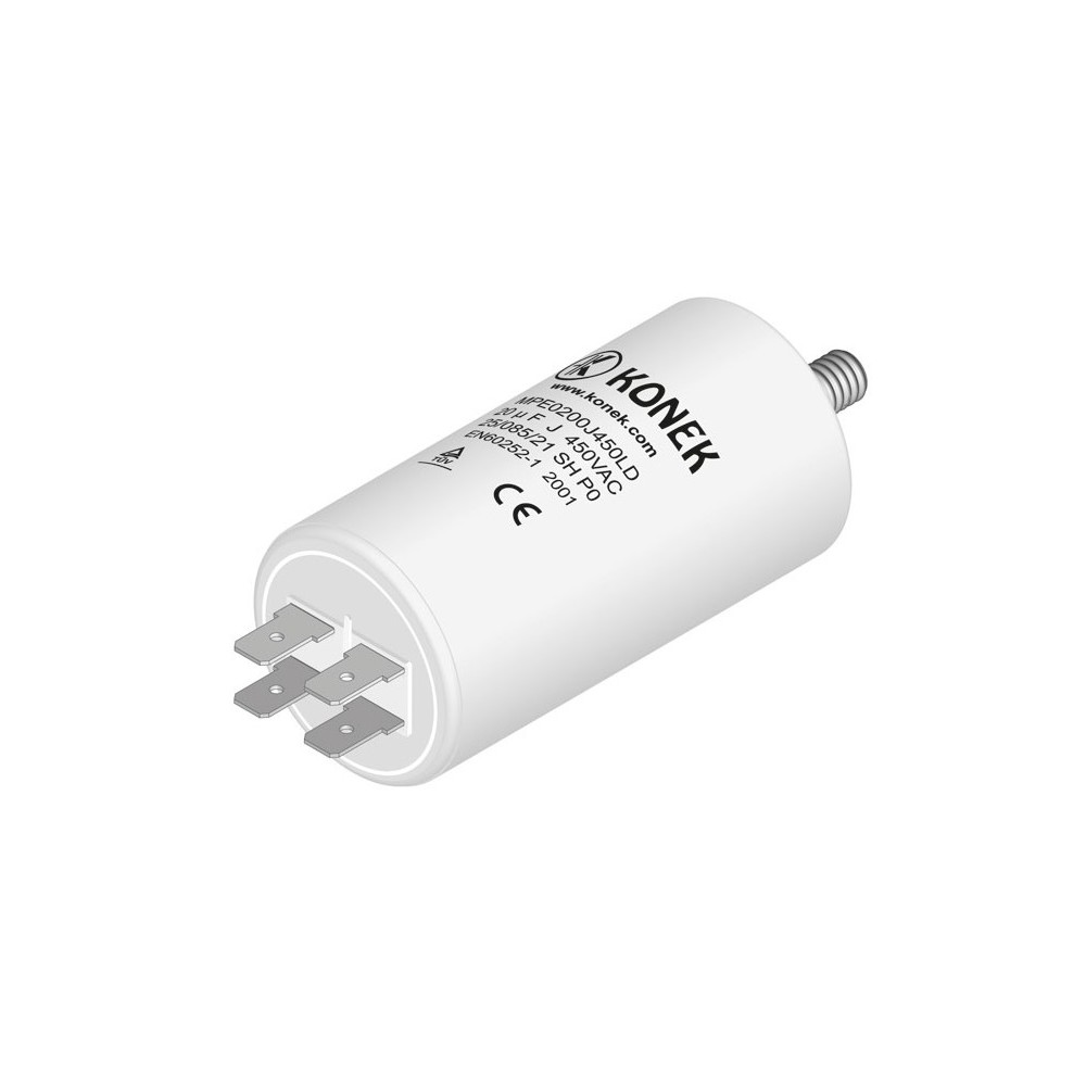 KONEK Condensador de arranque de motor 20MF MPE0200J450LD KONEK Condensador de arranque de motor 20MF MPE0200J450LD