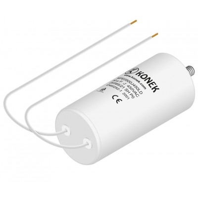 KONEK Condensador de arranque de motor con hilos de 50MF MPE0500J450LW