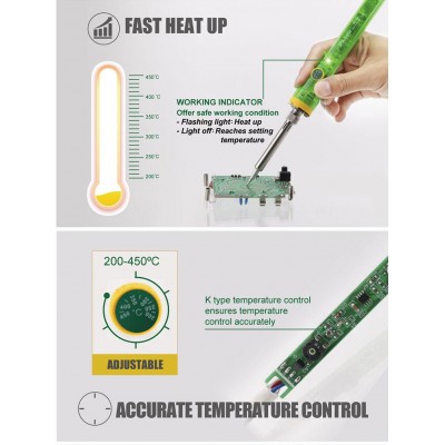 SI-131B Soldador regulable autónomo 80W de Proskit