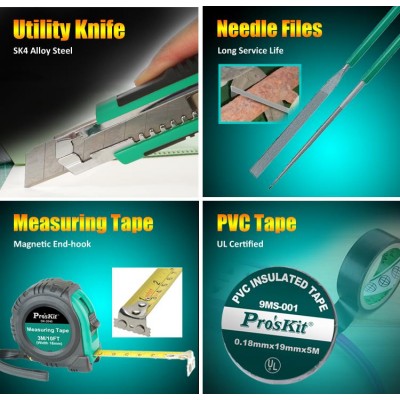 PK-618B Kit de herramientas para mantenimiento eléctrico de Proskit