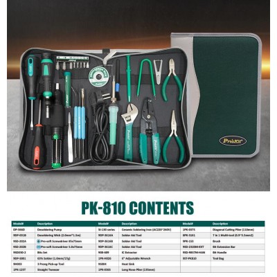 PK-810B Kit de herramientas de Servicio para informática de Proskit