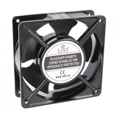 KLA230AP120ABTH Ventilador 120x120x38mm. 230Vca, rodamiento de bolas, 2 Cables