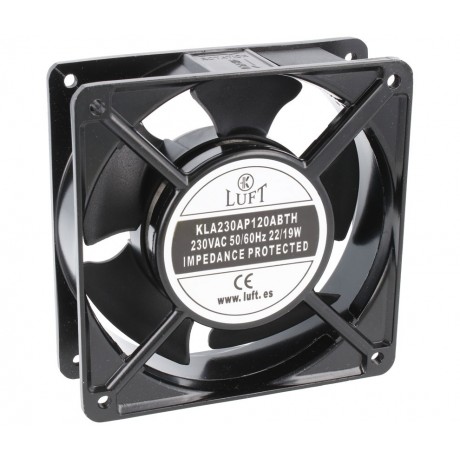 KLA230AP120ABTH Ventilador 120x120x38mm. 230Vca, rodamiento de bolas, 2 Cables