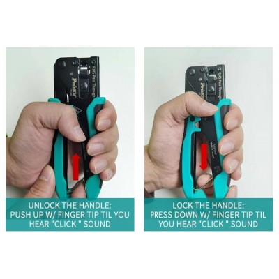 CP-342 Mini Crimpradora compacta para conectores modulares de Proskit