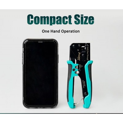 CP-342 Mini Crimpradora compacta para conectores modulares de Proskit