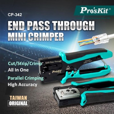 CP-342 Mini Crimpradora compacta para conectores modulares de Proskit