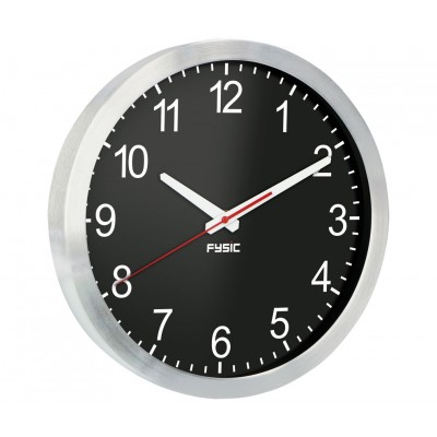 FK105 Reloj clásico cuarzo de pared con agujas extra grandes de Fysic