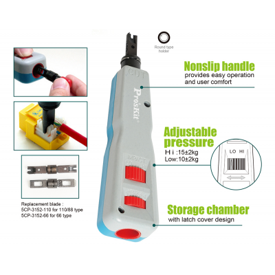 HRV7628P01 Puntas Tipo 66 para CP-3152 de Proskit