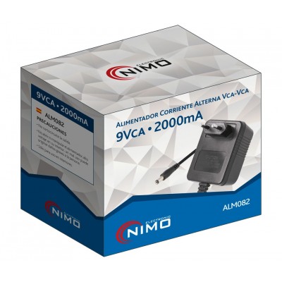 Alimentador corriente alterna 9Vca/2000mA 220Vca - ALM082