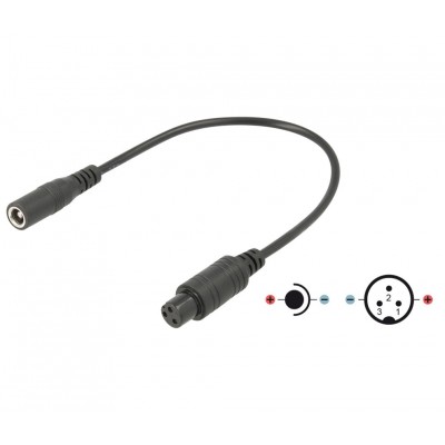 Conexión jack hueco hembra 5.5x2.5mm a tipo Scooter - WIR1901