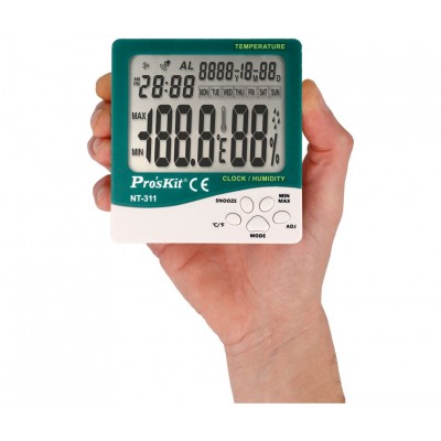 NT311 Medidor de temperatura y humedad ambiental para interior de Proskit
