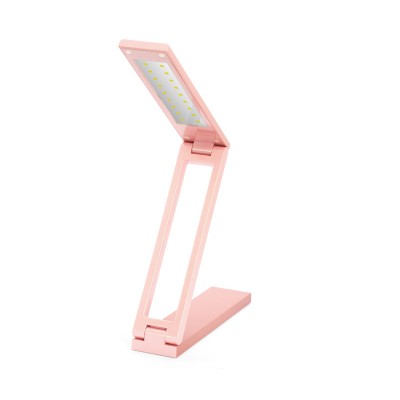 HRV1208R Lámpara plegable rosa con 18 LED y batería de Nimo