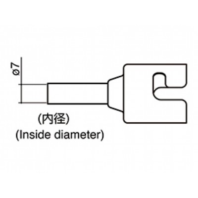 M51-04 Boquilla tubular para aire estación SMD FR810 de Hakko