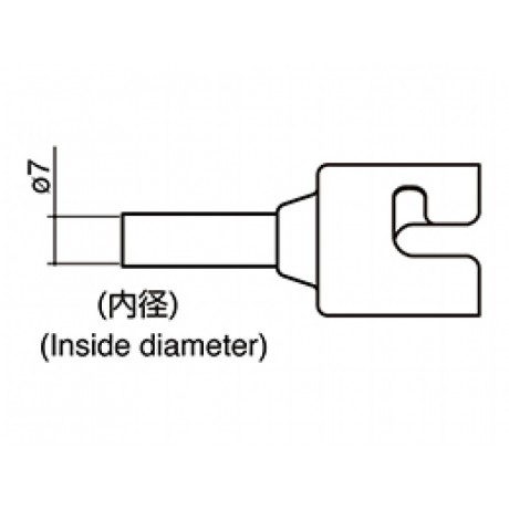 M51-04 Boquilla tubular para aire estación SMD FR810 de Hakko