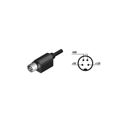 Alimentador Dual Electrónico Estabilizado 5V y 12VCC / 2.0A / Mini Din 4 pines - ALM138