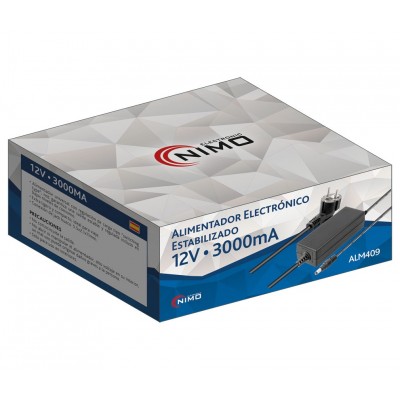 ALM409 Alimentador Electrónico de sobremesa 12Vcc/3000mA