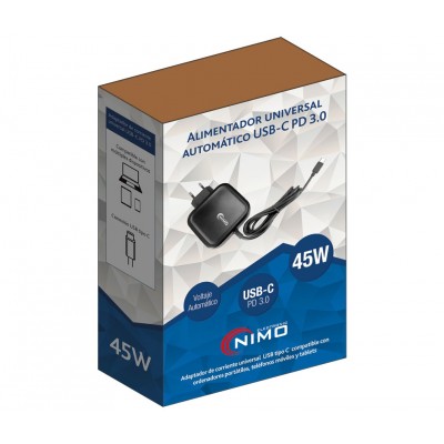 ALM278 Alimentador automático regulable 5..20V/45W, salida USB C