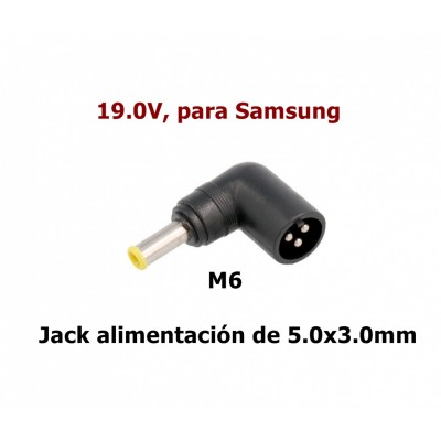 M6 Jack DC tips automático 19.0V para ALM291, ALM292, ALM293...