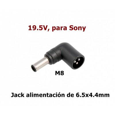 M8 Jack DC tips automático 19.5V para ALM291, ALM292, ALM293...