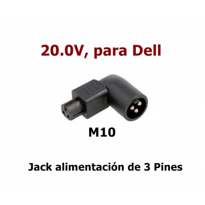 M10 Jack DC tips automático 20.0V para ALM291, ALM292, ALM293...
