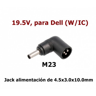 M23 Jack DC tips automático 19.5V para ALM291, ALM292, ALM293...