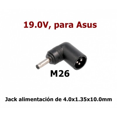 M26 Jack DC tips automático 19.0V para ALM291, ALM292, ALM293...
