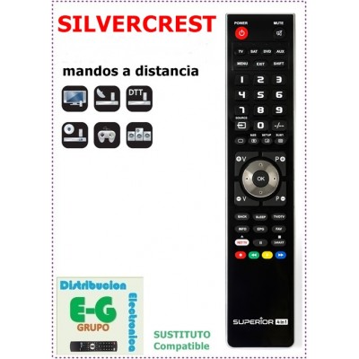 SILVERCREST Mando a Distancia sustituto del original