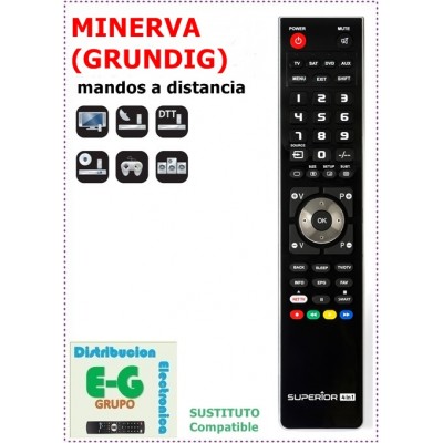 MINERVA (GRUNDIG) Mando a Distancia sustituto del original