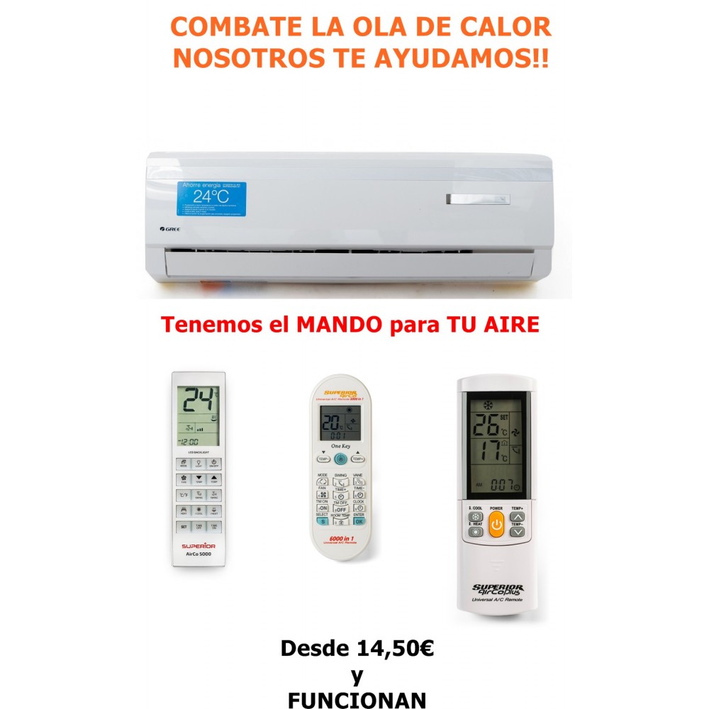 Mando universal para aire acondicionado - Mercantil Eléctrico