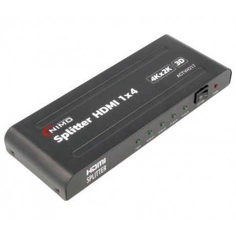 ACTVH217 Repartidor de señal activo HDMI 1 entrada 4 salidas de Nimo