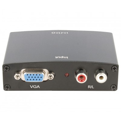 Convertidor de VGA a HDMI de VGA + audio R/L a HDMI