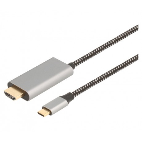 WIR1745 Conexión USB-C macho - HDMI macho 4K con salida USB-C PD 65W