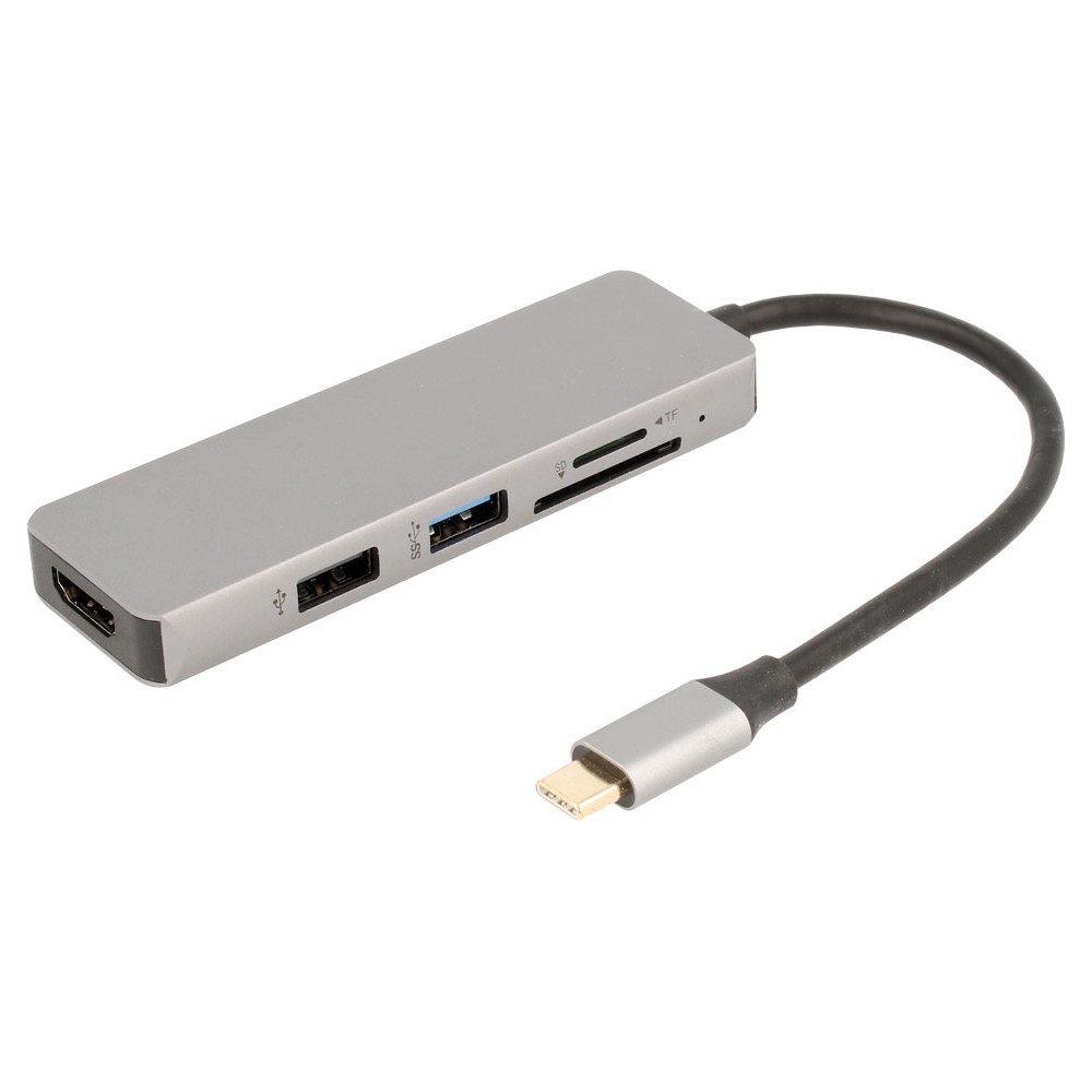 Hub Adaptador Usb Hdmi Sd Tf Lector Tarjeta