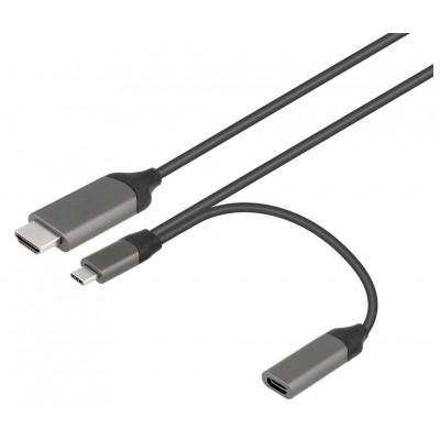 WIR1741 Cable adaptador USB C 3.1 Macho y Hembra a HDMI 4K