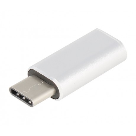 CON519 Adaptador Apple lightning hembra a USB-C macho