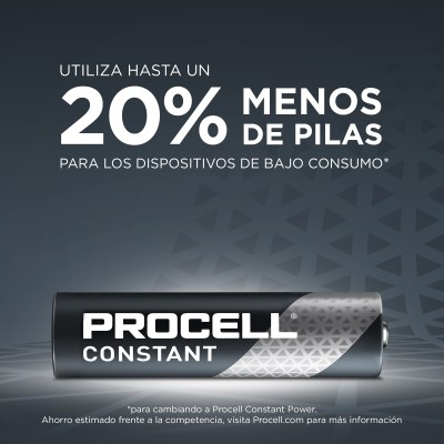 Pila alcalina PROCELL Constant Power Industrial BY DURACELL LR3, AAA (Caja de 10 unidades)