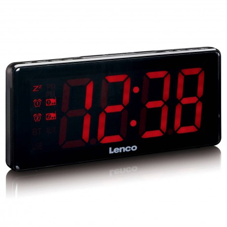 CR-30BK Radio reloj despertador digital pantalla extra grande XXL de Lenco