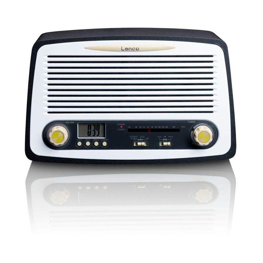 SR-02GY Radio de diseño clásico retro con despertador de Lenco