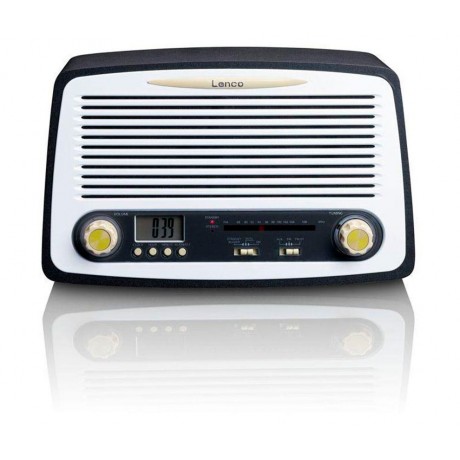 SR-02GY Radio de diseño clásico retro con despertador de Lenco