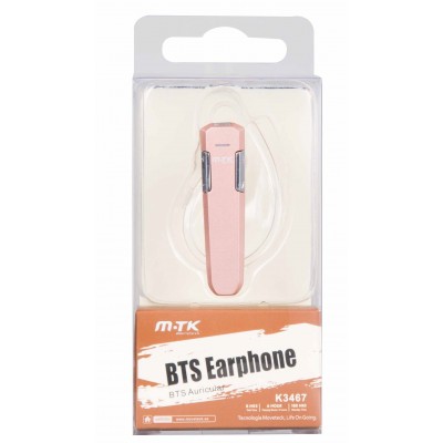 Auricular Manos Libres Bluetooth Estereo K3467 Oro Rosa