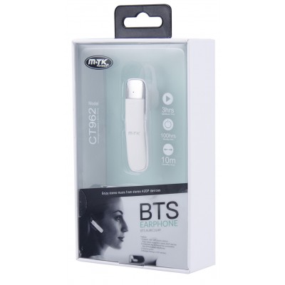 Auricular Manos Libres Bluetooth Holly función de rellamada CT962 BLANCO