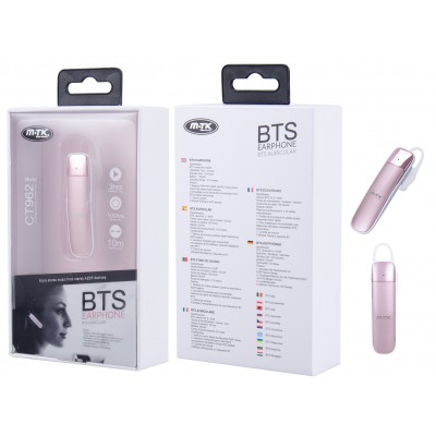 Auricular Manos Libres Bluetooth Holly función de rellamada CT962 ROSA