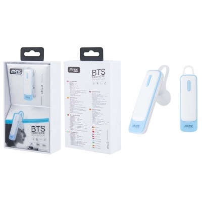 Auricular Bluetooth Tie para 2 Dispositivos de BTS, Marcación por Voz y Función Rellamada, Azul CT747 AZ