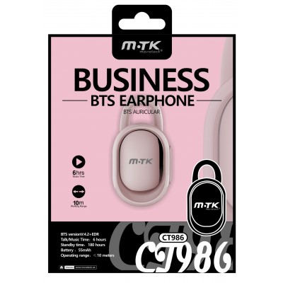 CT986 BRS Auriculares Bluetooth Lock, función Rellamada , Rosa Oro