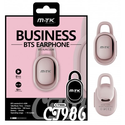 CT986 BRS Auriculares Bluetooth Lock, función Rellamada , Rosa Oro